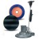 Enceradeira industrial 3/4 hp 510 mm com escova de nylon e suporte de disco - CL510 PLUS  220V