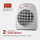 Aquecedor el�trico 1.500 watts 3 em 1 - A-08  110V