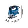 Serra tico tico 520W capacidade de corte 75 mm velocidade vari�vel- GST 750  220V