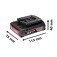 Carregador de baterias 18 Volts + 2 baterias l�tio 18V 2.0Ah - STARTER KIT  110V/220V