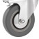 Rod�zio girat�rio de borracha e PVC com freio 3''