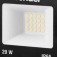 Refletor LED 20W 1.400 lmens 6500K luz branca  110V/220V