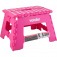 Banqueta pl�stica dobr�vel rosa 220 mm
