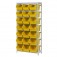Estante metlica com 21 gavetas n 7 amarela - EF21/7AM