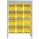 Estante metlica com 12 gavetas n 5 amarela - EF12/5AM