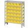 Estante metlica com 30 gavetas n 3 amarela - EF30/3AM