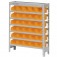 Estante metlica com 30 gavetas n 3 laranja - EF30/3L