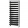 Estante met�lica com 60 gavetas n� 3 preta - EP60/3P