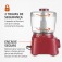 Mini Processador de alimentos 300 watts vermelho Turbo Pratic - MP-16-R  220V
