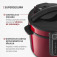 Panela de press�o el�trica digital 5 litros Master Cook Red - PE-39  110V