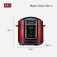 Panela de press�o el�trica digital 5 litros Master Cook Red - PE-39  110V