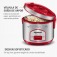 Panela el�trica de arroz 6 x�caras Pratic Rice 6i Red - PE-45-6X  220V