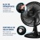 Ventilador de mesa 40 cm 6 ps com 3 velocidades Super Power - VSP-40-B  220V