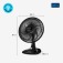 Ventilador de mesa 40 cm 6 ps com 3 velocidades Super Power - VSP-40-B  220V