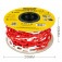 Corrente pl�stica vermelho e branco 6 mm com 10 metros - BOM-7502