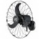 Ventilador de parede 60 cm oscilante preto  - V60P  110V/220V
