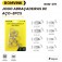 Jogo abra�adeiras de a�o 16 a 25mm com 8 pe�as - BOM-2711