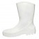 Bota de PVC imperme�vel cano m�dio sem forro branca - Vulcaflex