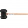 Martelo de borracha 80 mm preto