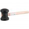 Martelo de borracha 80 mm preto