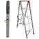 Escada Dobrvel Palito de alumnio 4 degraus - N24035517