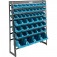 Estante metlica com 49 gavetas azuis n3 / n5 / n7