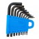 Jogo de chave hexalobular tipo L T7 a T40 com 9 pe�as - 43TX-09