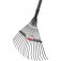 Vassoura metlica fixa para grama com cabo 37 cm