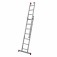 Escada de alum�nio extens�vel 2,12 x 3,18 m 2 x 7 degraus - ESC0616