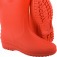 Bota de PVC cano m�dio vermelha com forro
