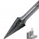Lima rotativa endurecida c�nica reta 8 x 20 mm haste 6 mm - 23.202