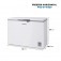 Freezer e Refrigerador Horizontal 308L branco - FHZ-01-W320  110V