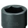 Soquete sextavado de impacto 24 mm com encaixe de 3/4