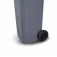 Cesto de lixo gari 120L sem adesivo com rodas de 200mm - C120CZ