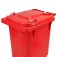 Cesto de lixo gari 240L com rodas de 200 mm sem pedal - C240VM