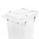 Cesto de lixo gari 240L com rodas de 300 mm sem pedal - C241BR