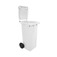 Carrinho coletor de lixo 120 litros sem pedal - 13742
