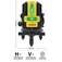 N�vel a laser verde bateria 2 linhas com maleta e �culos - BOM-6210
