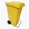 Lixeira pl�stica 120 litros com pedal e rodas