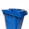 Lixeira pl�stica 120 litros com pedal e rodas
