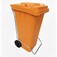 Lixeira pl�stica 120 litros com pedal e rodas