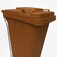 Lixeira pl�stica 120 litros com pedal e rodas