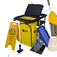 Kit para limpeza profissional preto e amarelo com balde Due cinza 10 pe�as - Titan