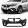 Para-choque Sandero/Logan 2020 a 2021 dianteiro preto liso com furo para moldura - 4149