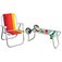 Kit Cadeira de praia alta em alum�nio CAD0047 + Carrinho Mesa CAR0649