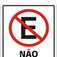 Placa sinalizadora em poliestireno N�o Estacione Dia e Noite - 250AG