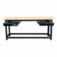 Bancada desmont�vel aberta 2.000 x 600 mm com tampo de pinus