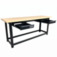 Bancada desmont�vel aberta 2.000 x 600 mm com tampo de pinus