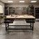 Bancada desmont�vel aberta 2.000 x 600 mm com tampo de pinus