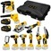 Kit com 10 Ferramentas a bateria 21V 3Ah brushless com 2 baterias compartilhadas - BOM-9763  110V/220V